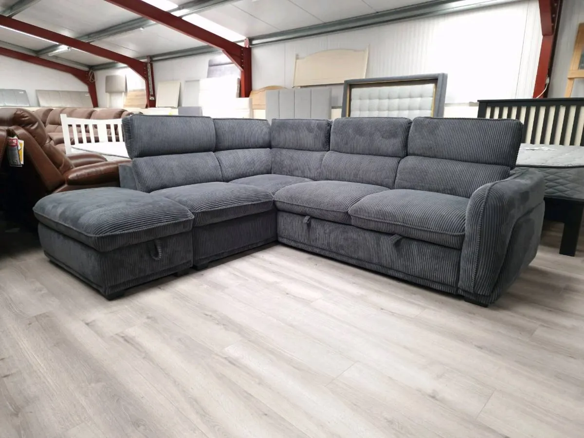 Brand new porto corner sofa beds reduced
