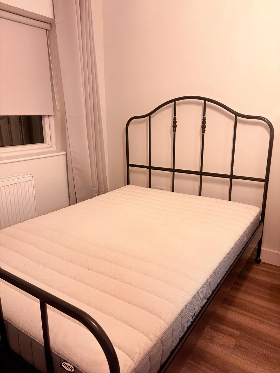 Double Bed & MATTRESS - IKEA 'SAGSTUA' - Image 1