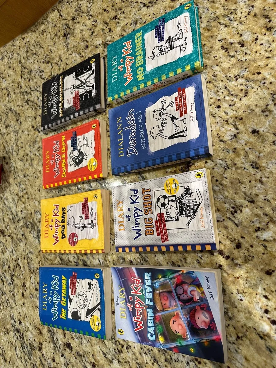 Cat Kid and diary of a wimpy kid books - Image 1
