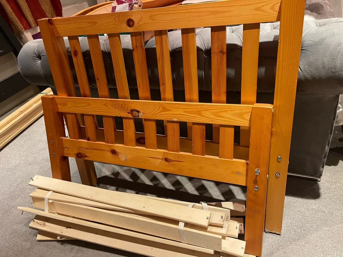 Lovely Sturdy Single Wooden Bed Frame - Deliver - Image 2