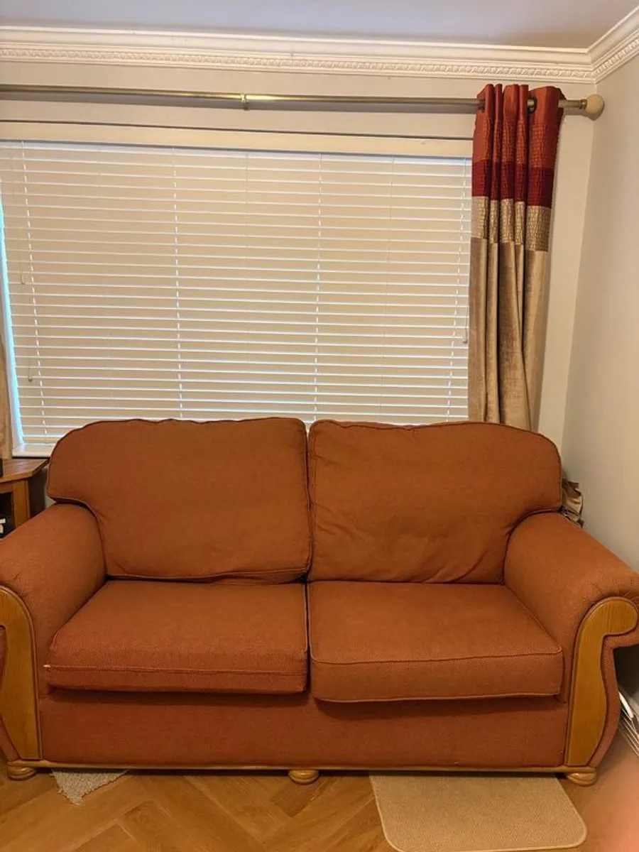 3-seater sofa and matching armchair - Image 1