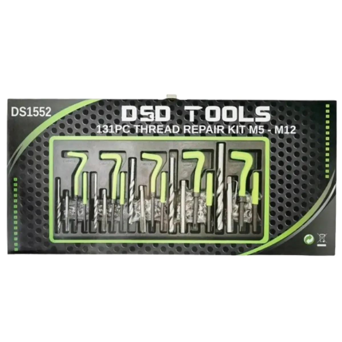 🔧 DSD TOOLS 131PC THREAD REPAIR KIT – M5 TO M12 - Image 2