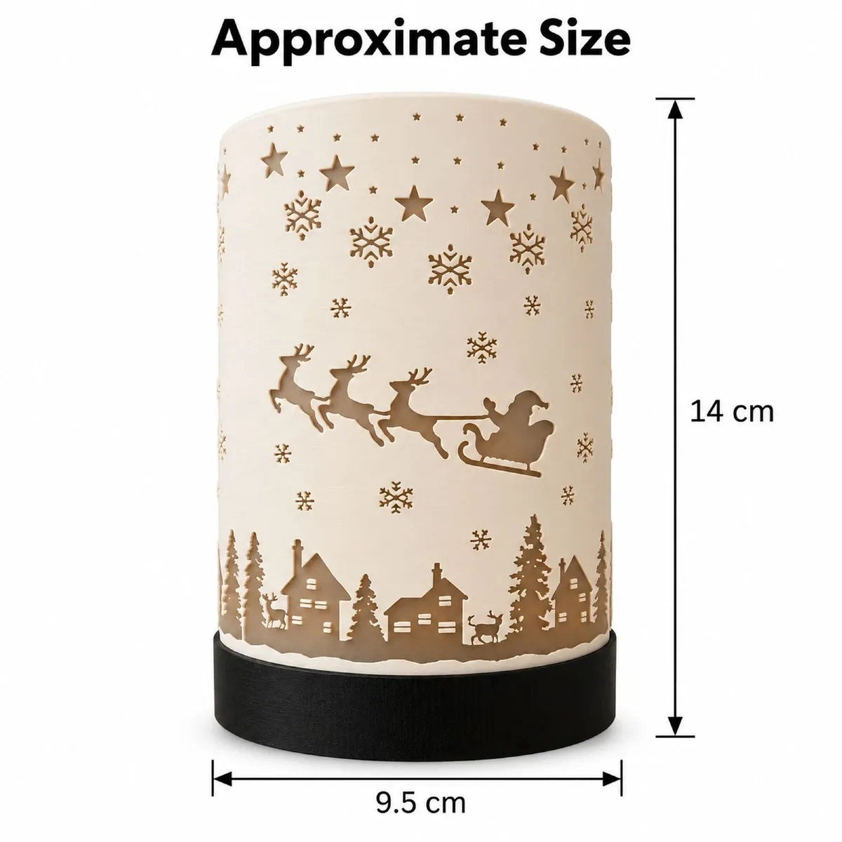 Santa's Flight Christmas Tea Light Lantern 3D - Image 4