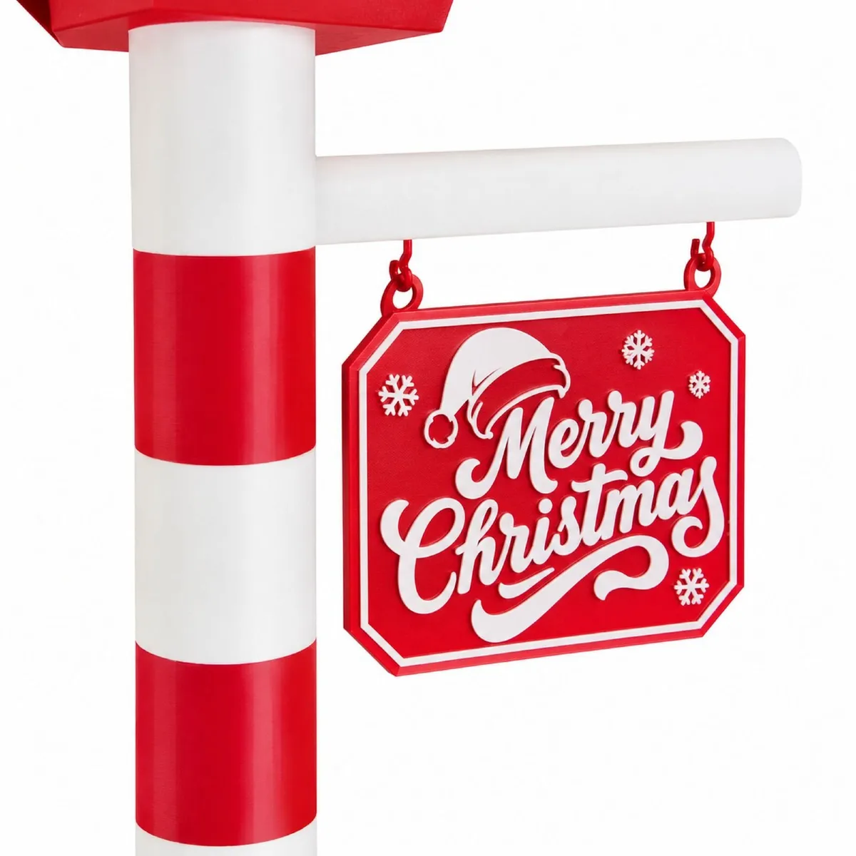 Personalised Christmas Street Lamp with LED Light - Image 3