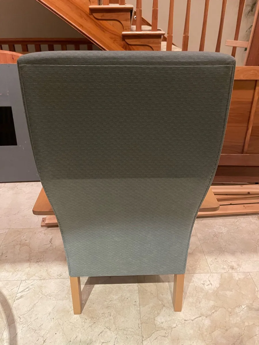 Beautiful Light Green Fabric Armchair -Can Deliver - Image 2