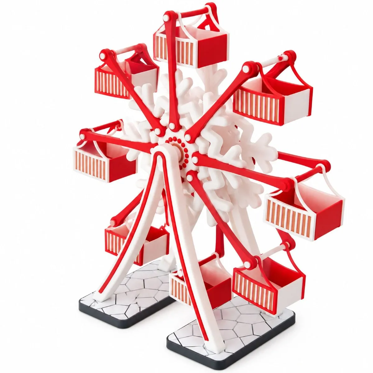 Snowflake Christmas Ferris Wheel - 3D - Image 3
