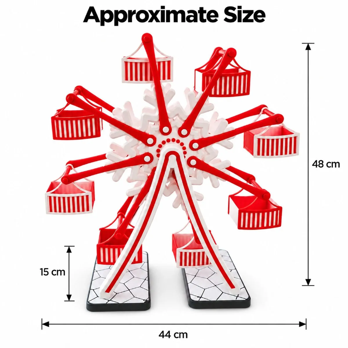Snowflake Christmas Ferris Wheel - 3D - Image 4