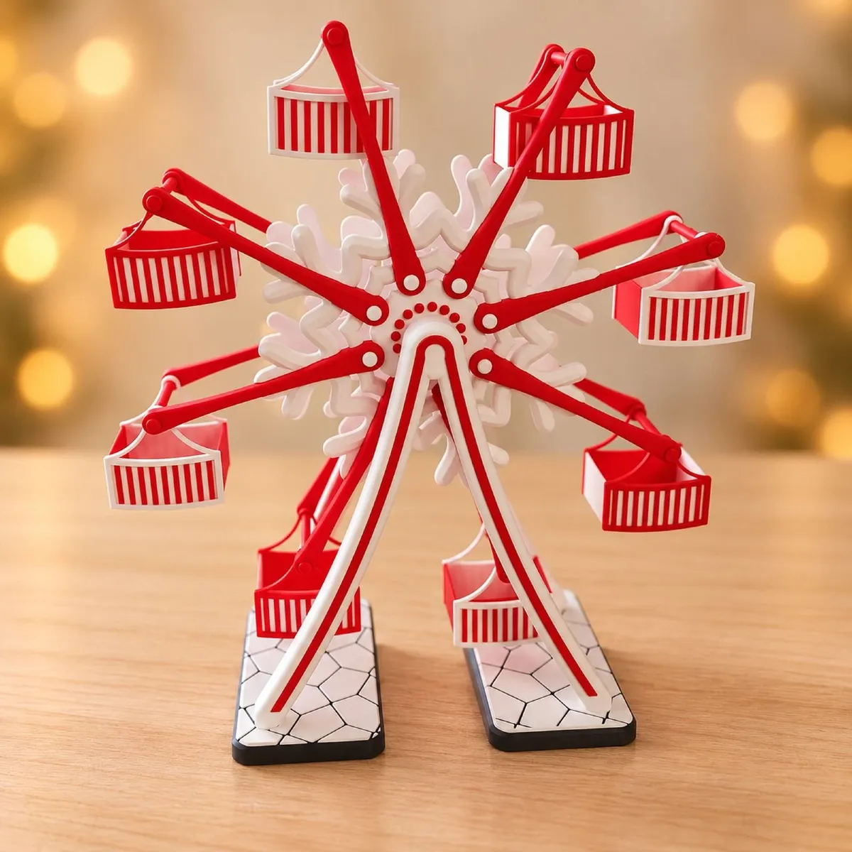 Snowflake Christmas Ferris Wheel - 3D - Image 1