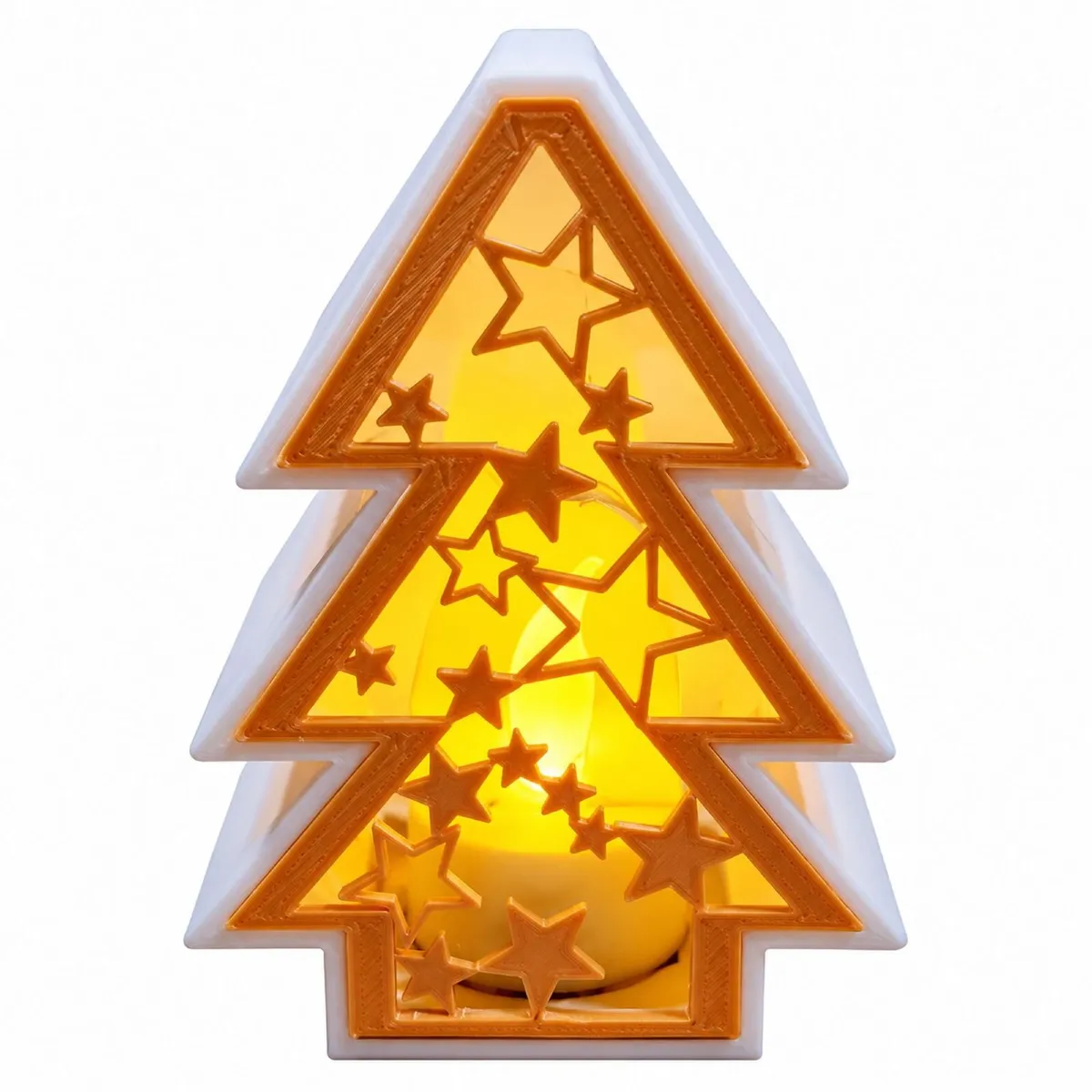 Christmas Tea Light Lanterns, Tree, Star or Snow - Image 4