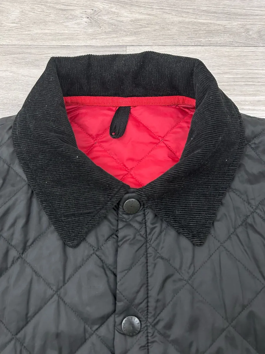 Barbour Liddesdale Black Quilted Jacket Mens M/L - Image 4