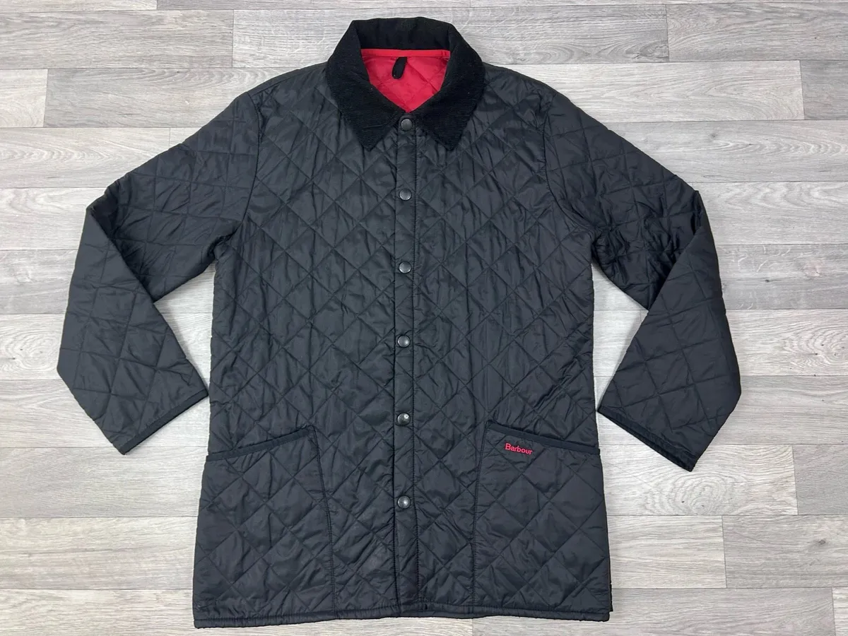Barbour Liddesdale Black Quilted Jacket Mens M/L - Image 1