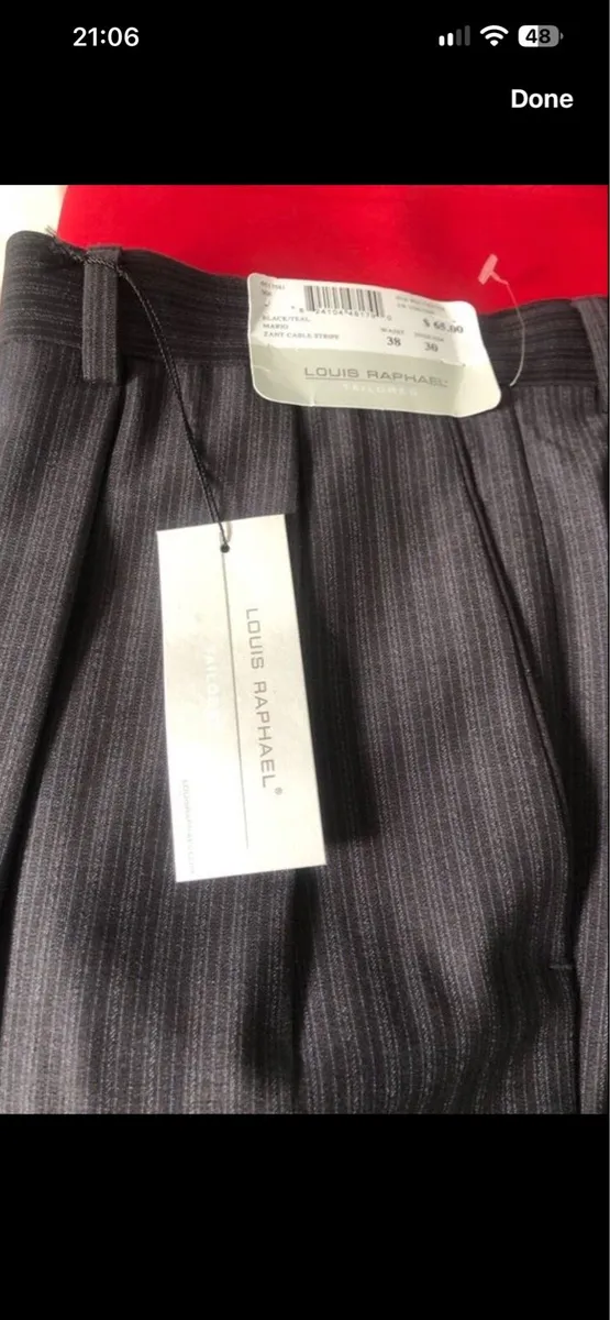 Mens BNWT trousers W38” x L30” €20 - Image 2