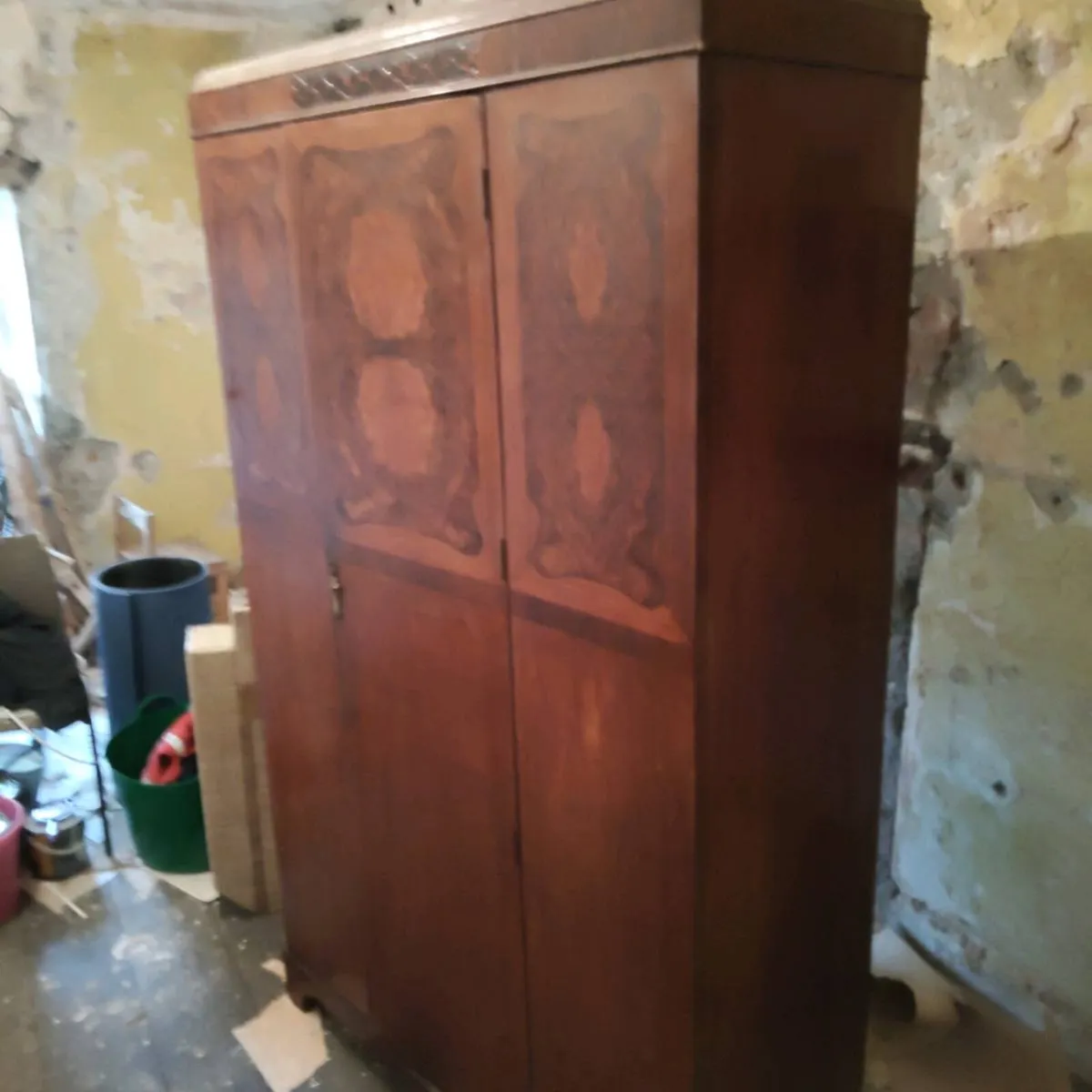 Antique Mahogany Wardrobe - Image 1