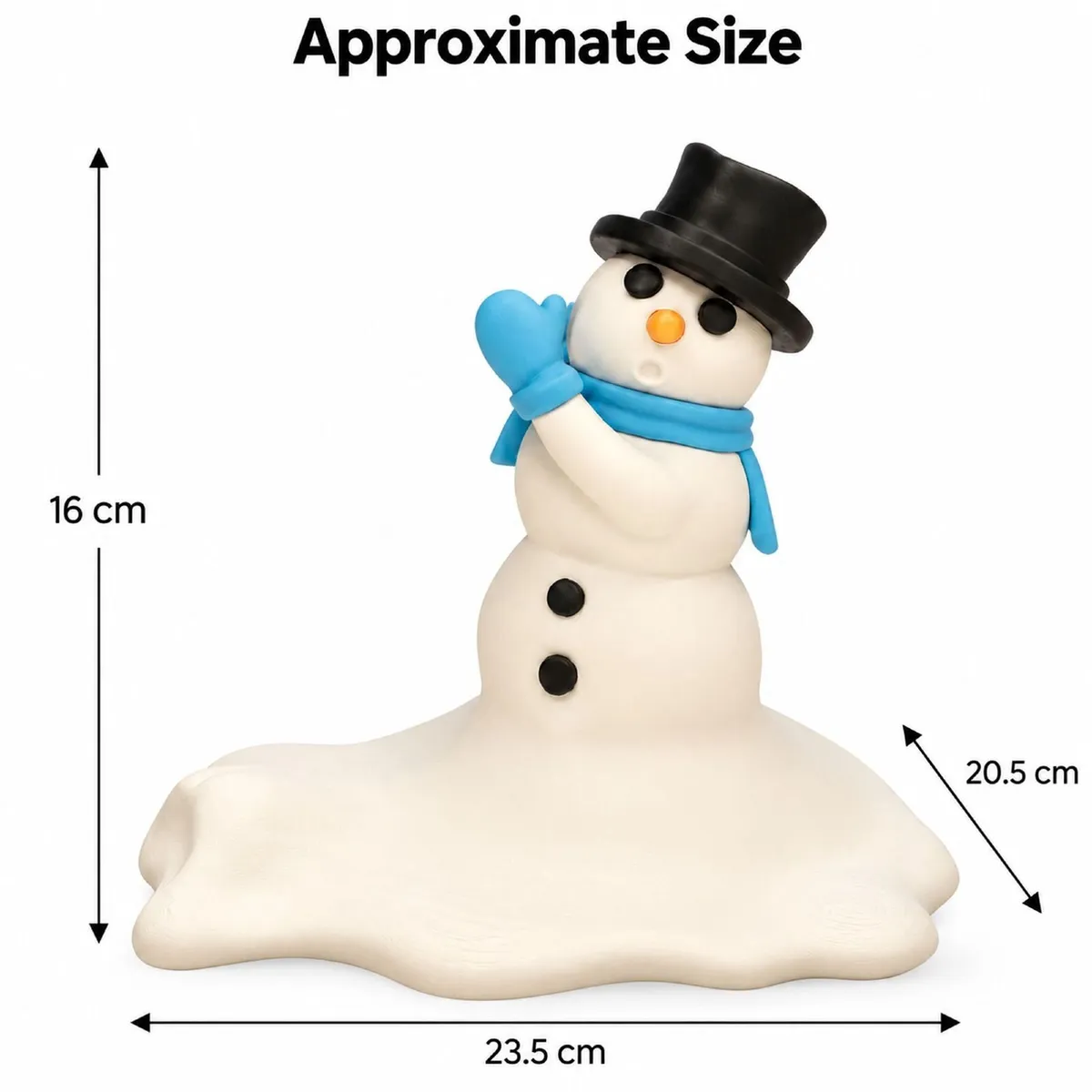 Snowman Wine Bottle Holder, Christmas Table Deco - Image 3
