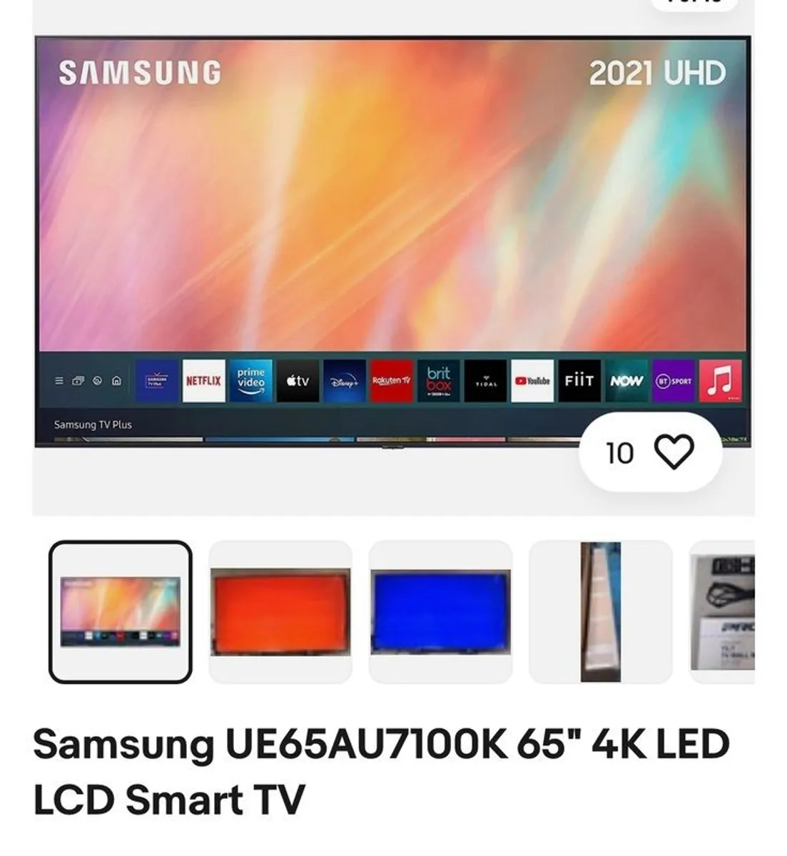 Samsung 65 inch tv for sale in Dublin for €400 on DoneDeal