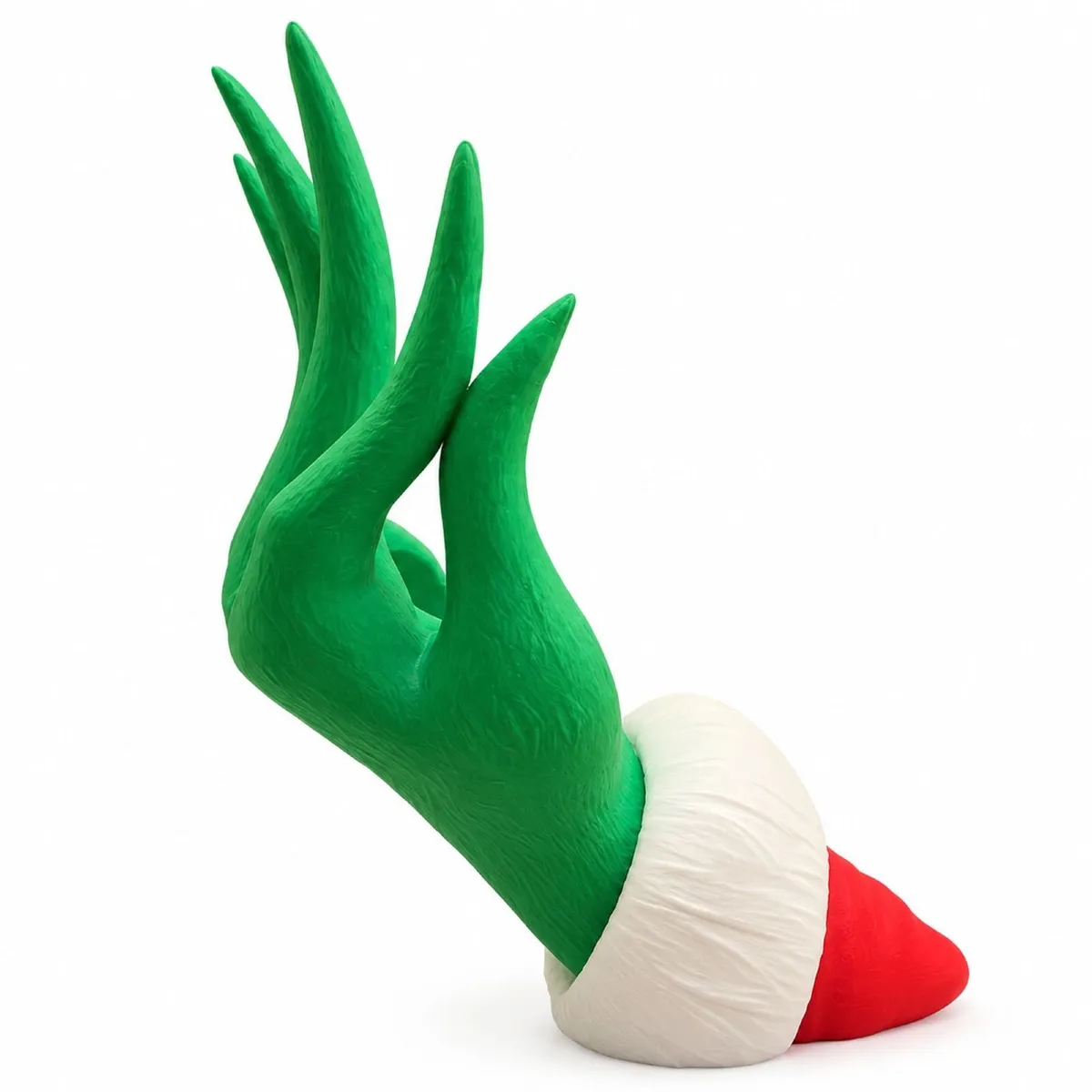 Green Christmas Hand Wine Bottle Holder, Funny Dec - Image 2