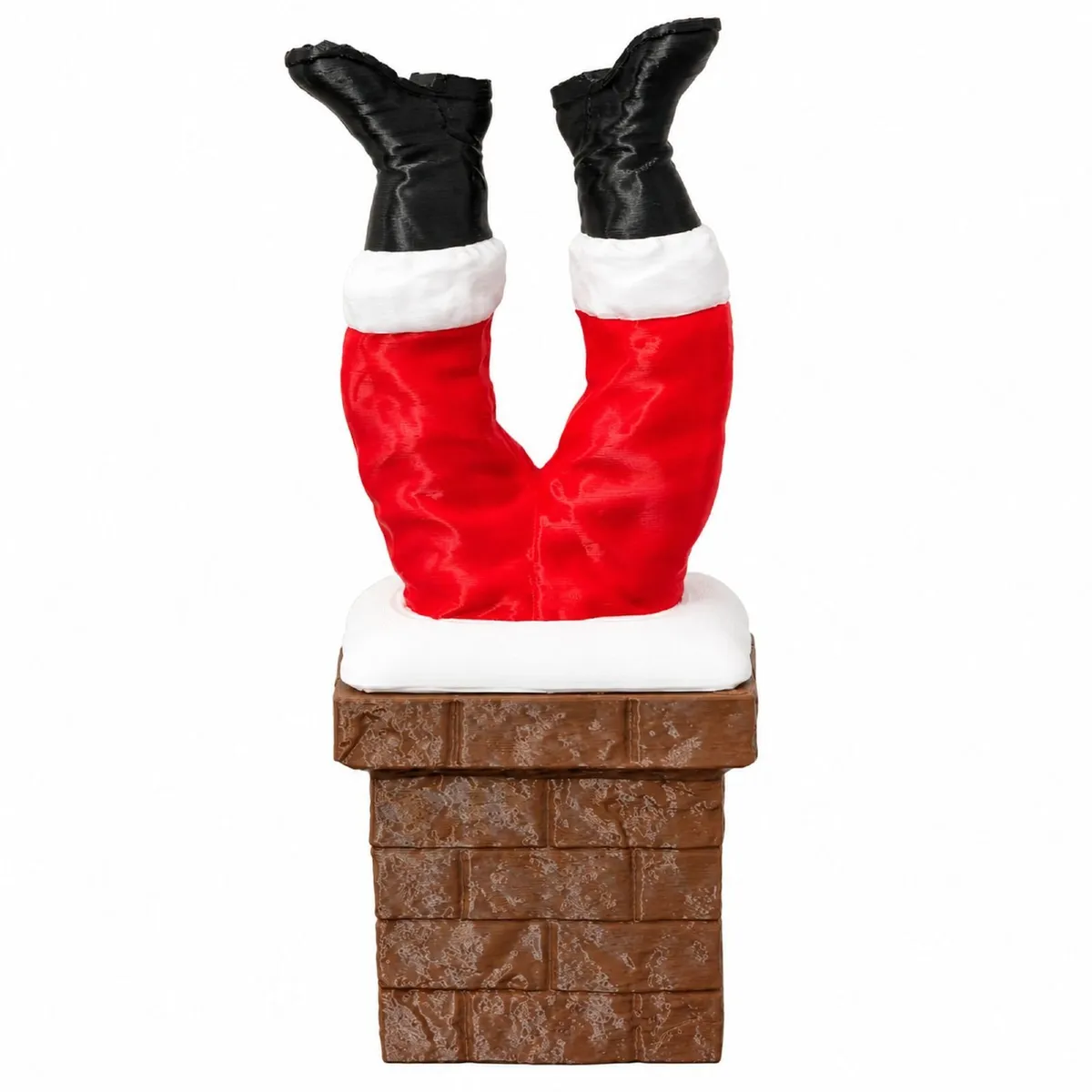 Santa Stuck in the Chimney Christmas Decoration 3D - Image 2