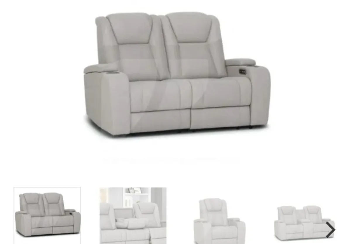 Jesse 2 Seater Electric Recliner Sofa - Image 2