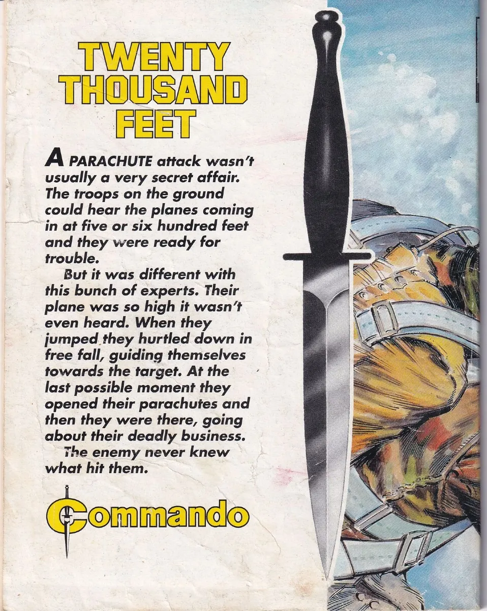 COMMANDO #2940 TWENTY THOUSAND FEET 1996 DC THOMSO - Image 2