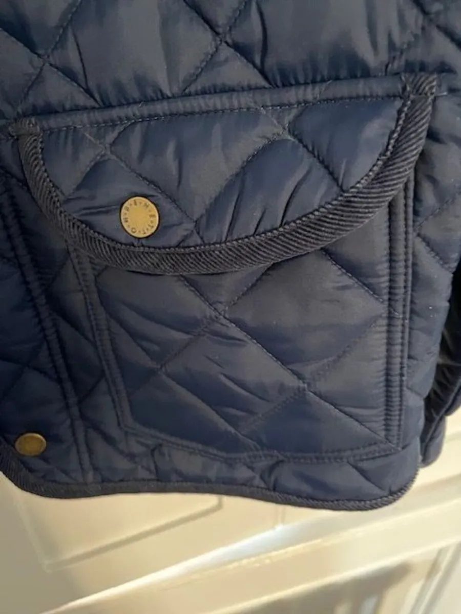 Benetton Navy Quilted Jacket - Image 4