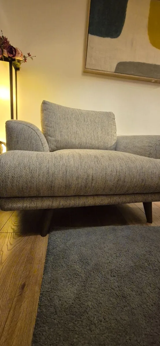 EZ Living Fabric Armchair, Grey - Image 2