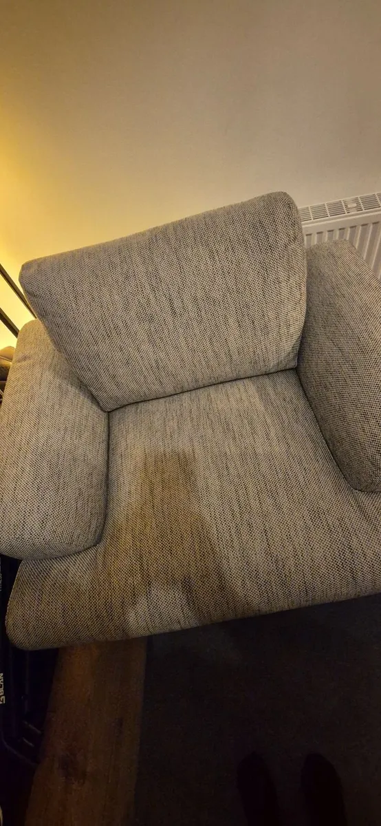EZ Living Fabric Armchair, Grey - Image 4