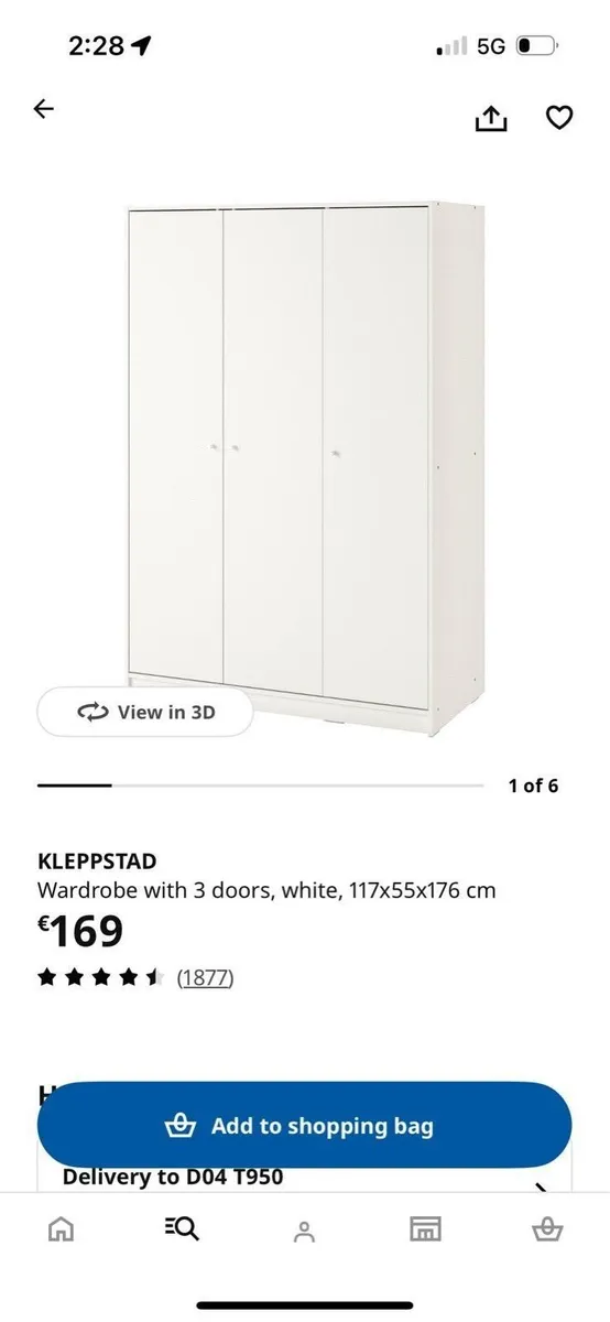 Ikea KLEPPSTAD wardrobe - Image 2