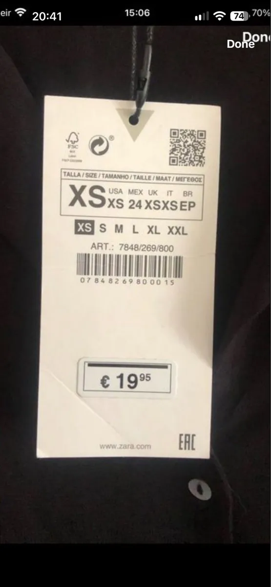 Ladies BNWT blouse size XS €10 - Image 4