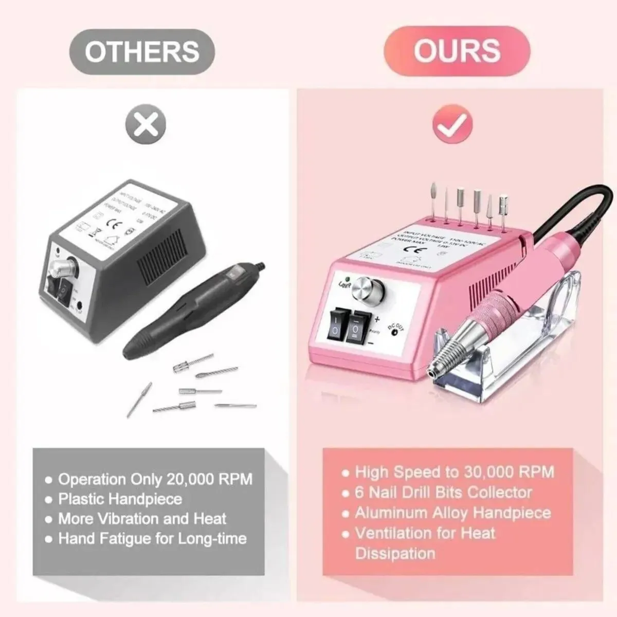 Nail Drill Machine for Manicure and Pedicure - Image 4