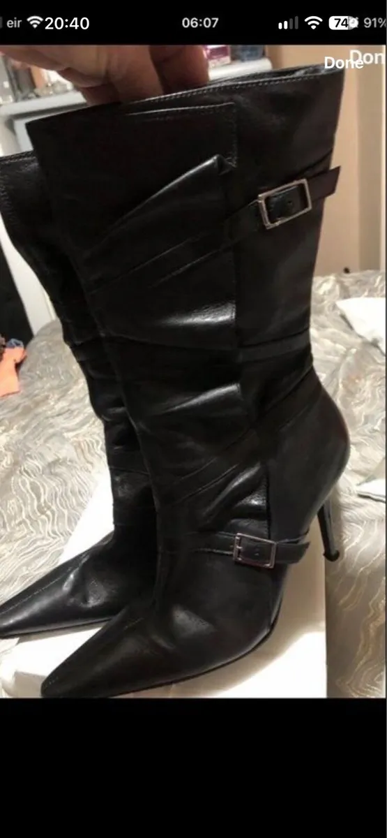 Ladies leather boots size 5 €5 - Image 3