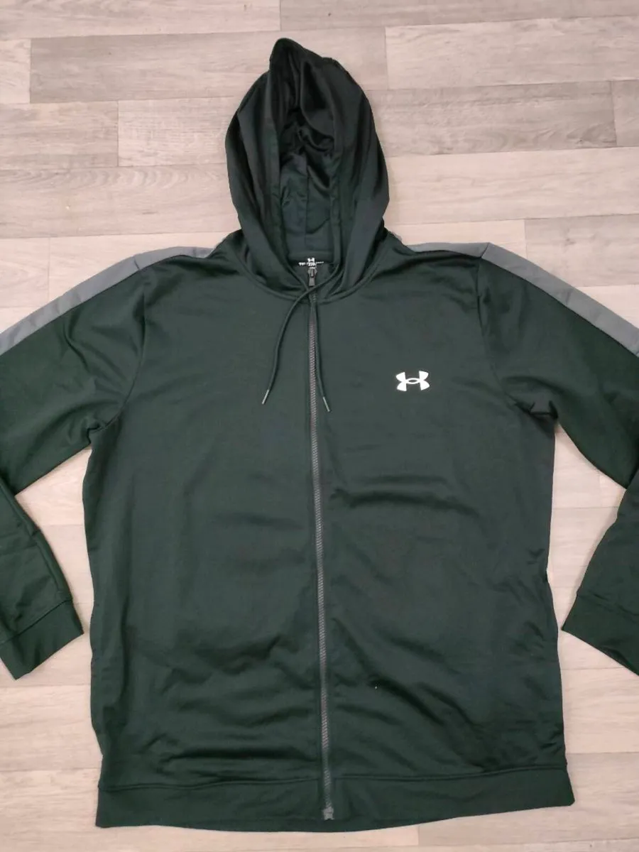 Under Armour Full Zip Hoodie Jacket Mens XXL - Image 2
