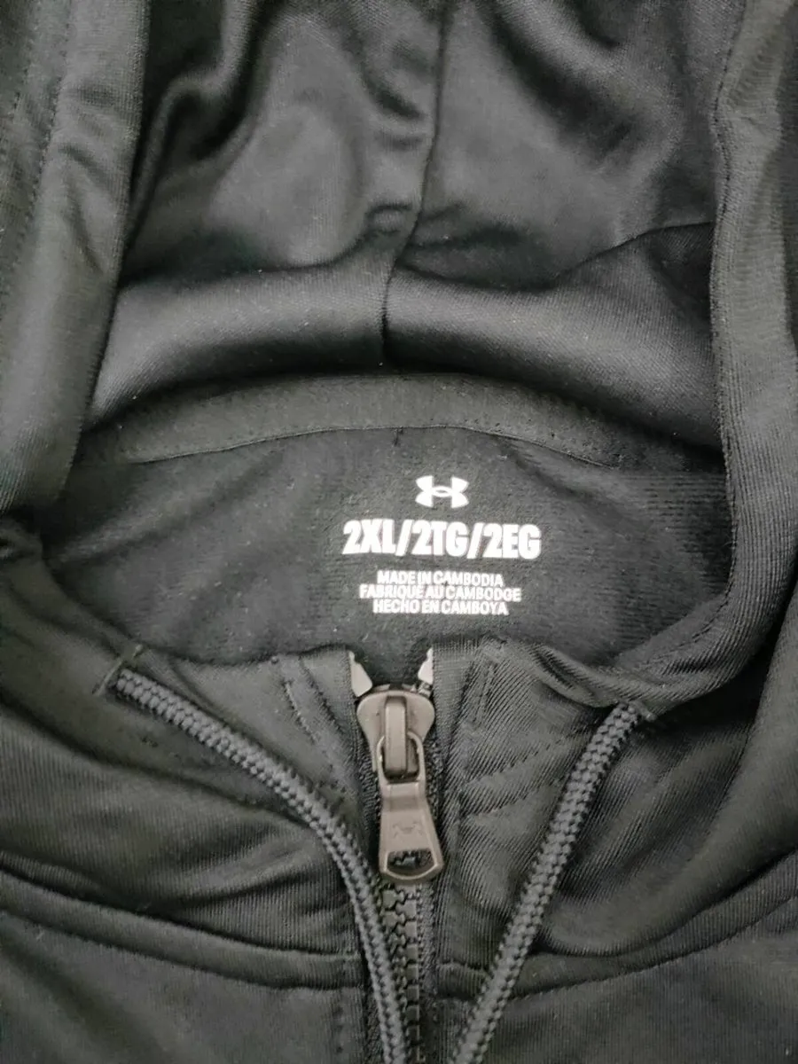 Under Armour Full Zip Hoodie Jacket Mens XXL - Image 4