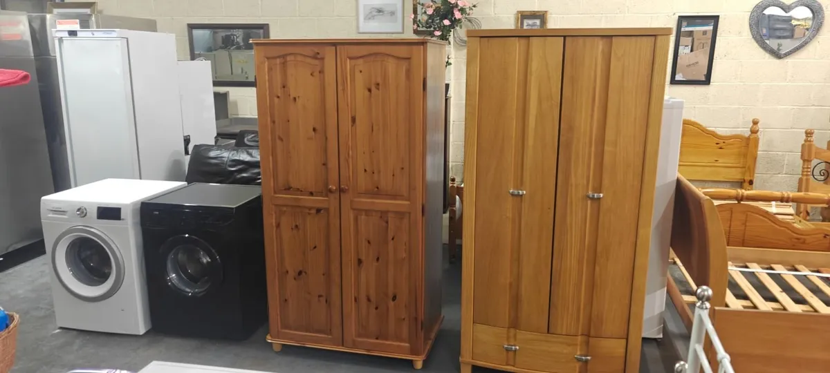 Solid Pine Wardrobe - Image 2