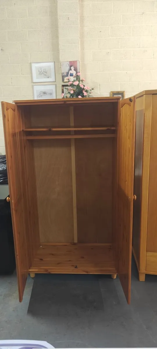Solid Pine Wardrobe - Image 4