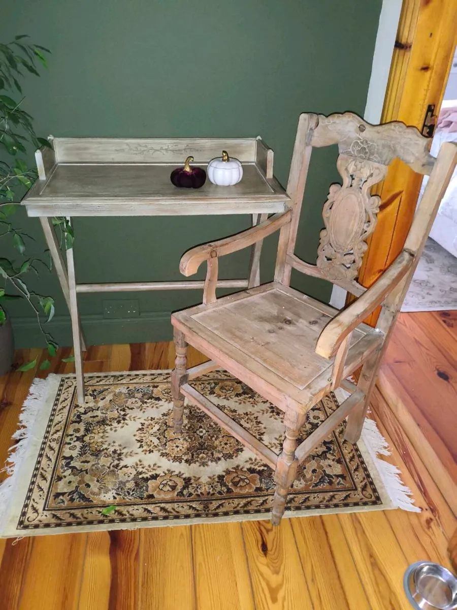 Beautiful vintage style writing desk chair, - Image 2