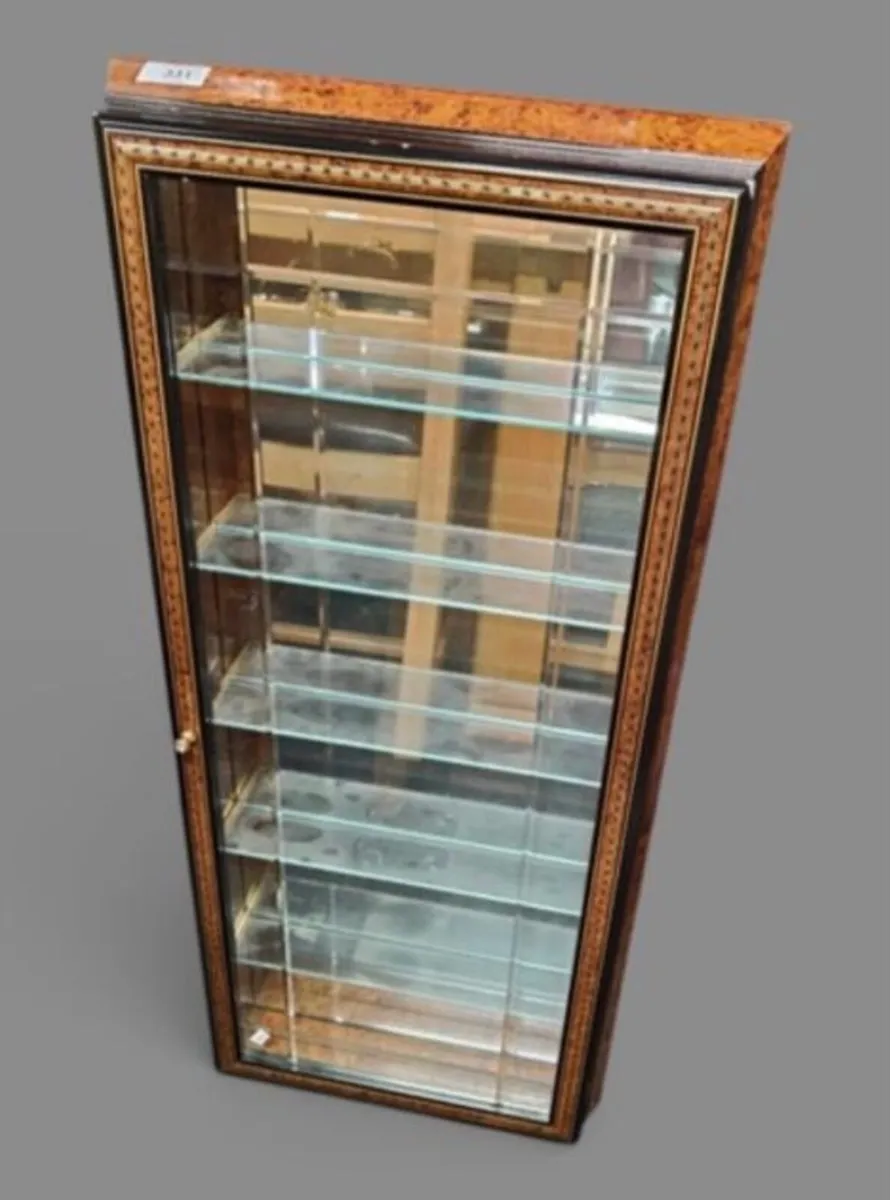 Mirror backed display case