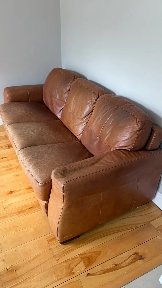 Real Leather Sofa - Image 2