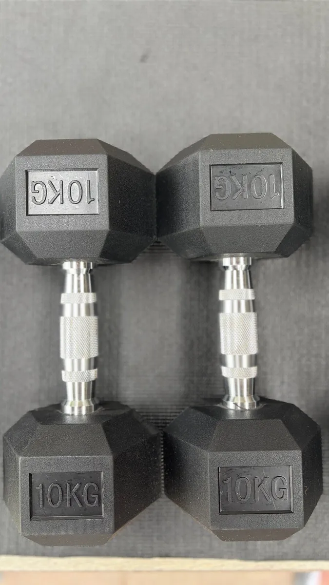 10kg / 12.5kg Hex dumbbells - Image 1