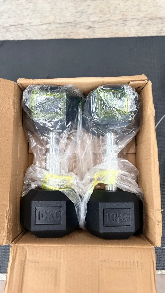 10kg / 12.5kg Hex dumbbells - Image 2