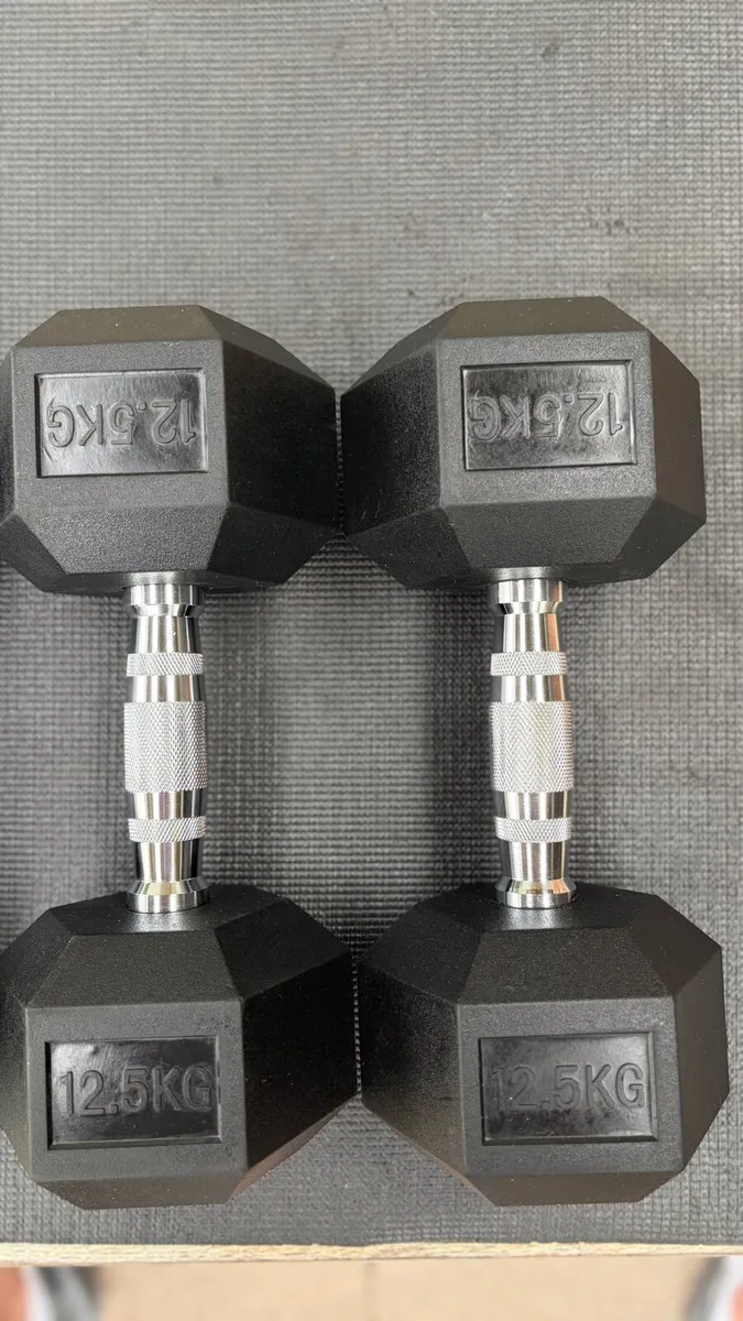 10kg / 12.5kg Hex dumbbells - Image 3