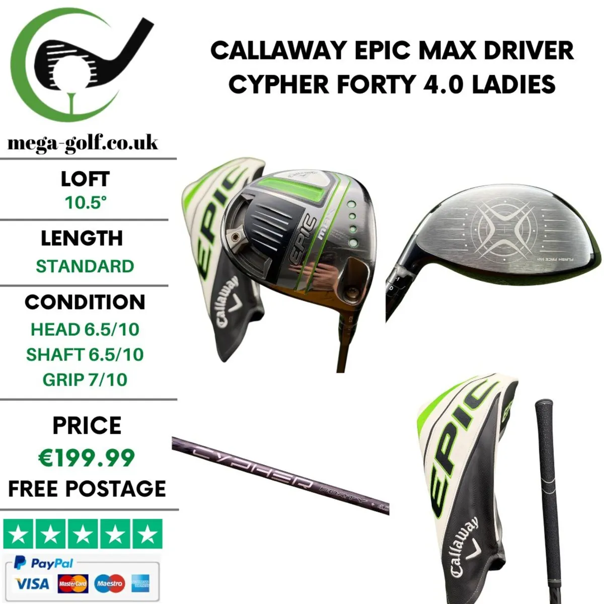 Callaway Epic Max Driver / 10.5° / Ladies - Image 1