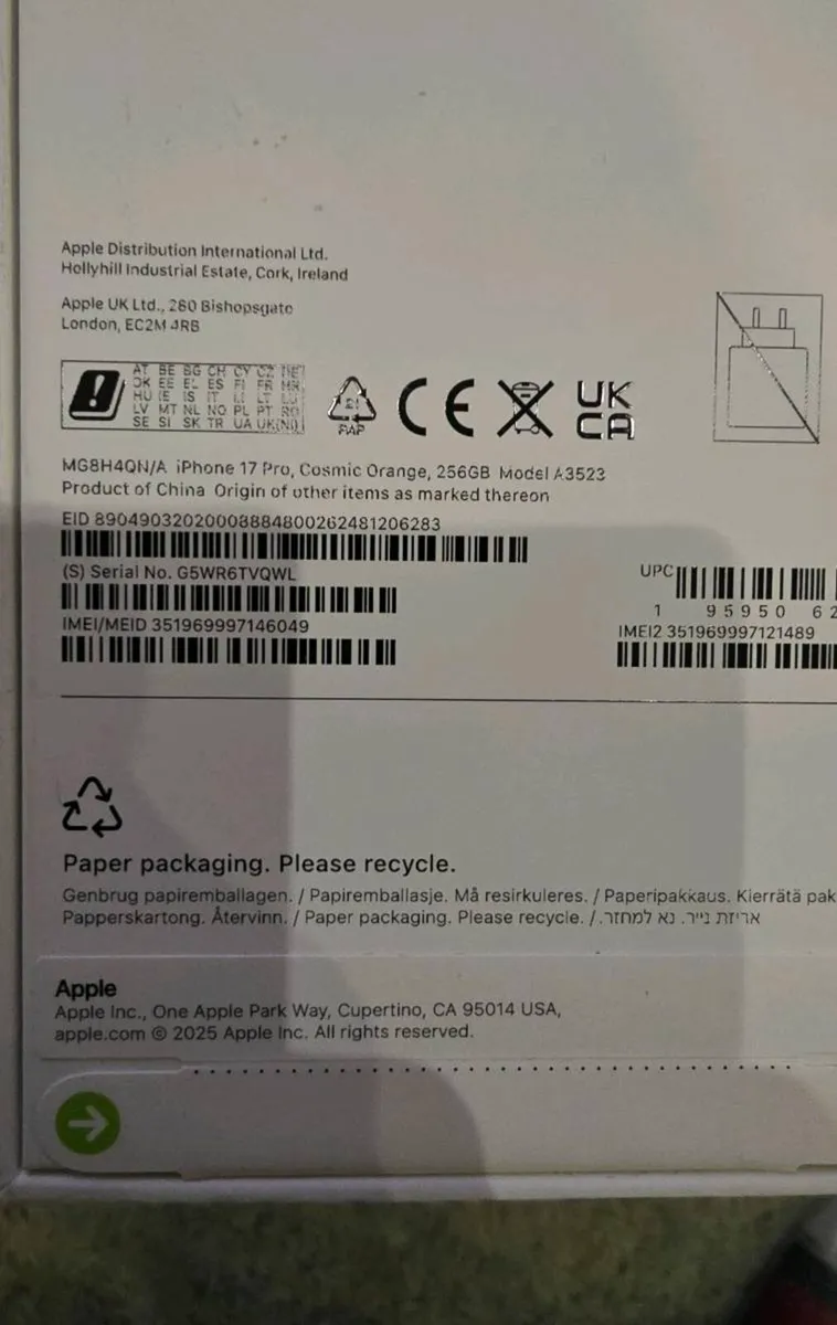 Apple Iphone 17 Pro 256GB IRISH - Image 3