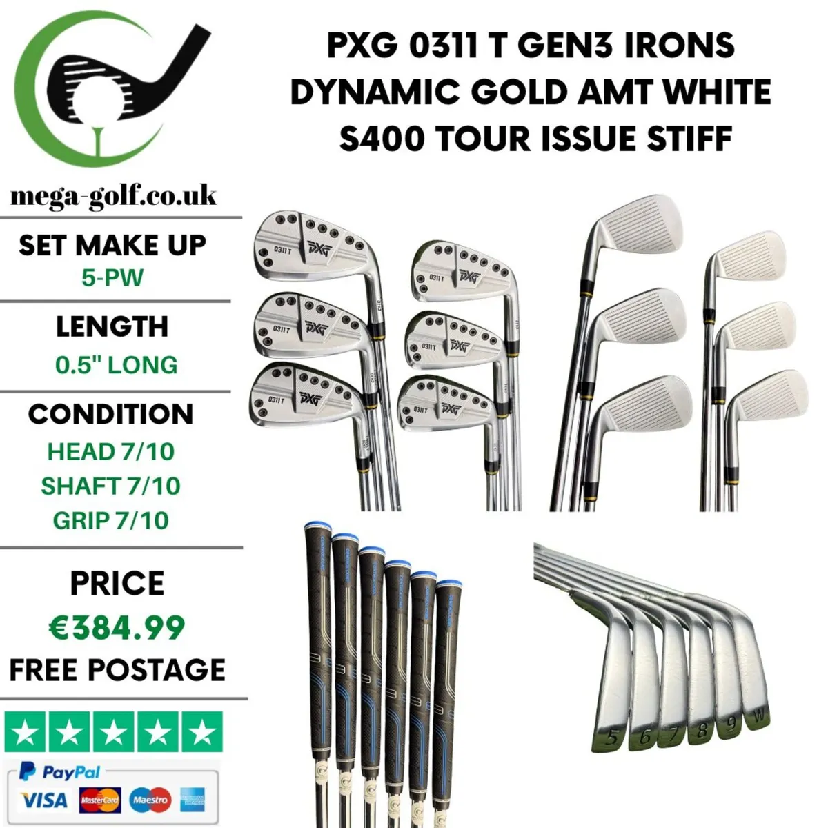 PXG 0311 T Gen3 Irons / 5-Pw / Stiff - Image 1