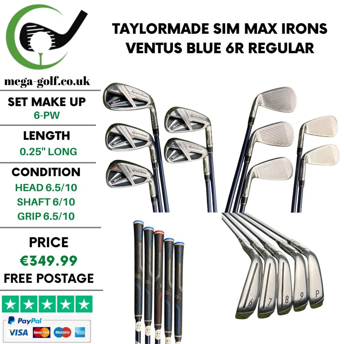 Taylormade Sim Max Irons / 6-Pw / Regular - Image 1
