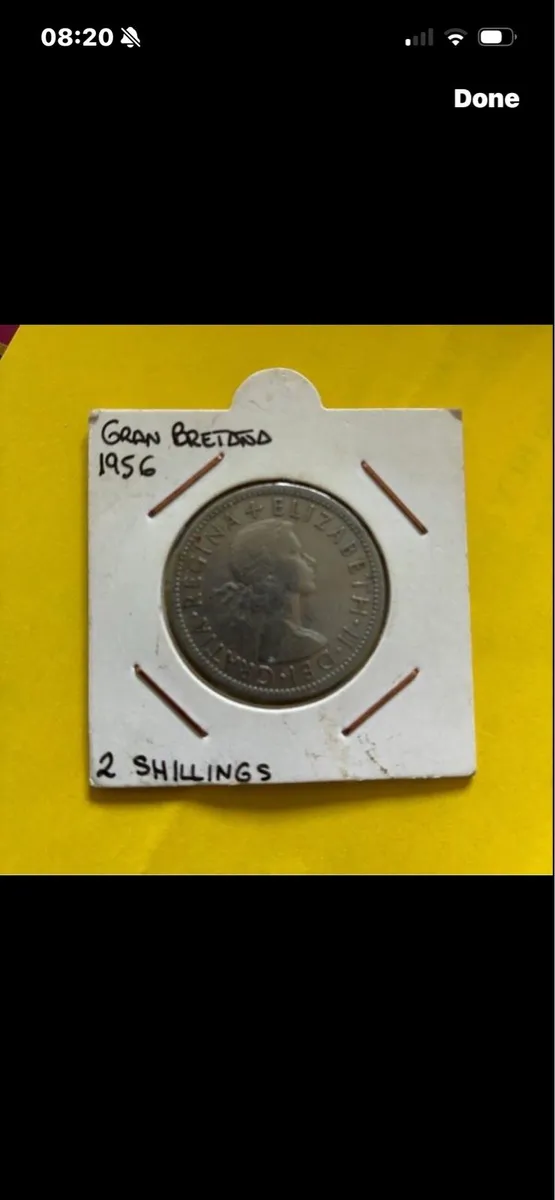 1956 UK Two Shilling - Image 1