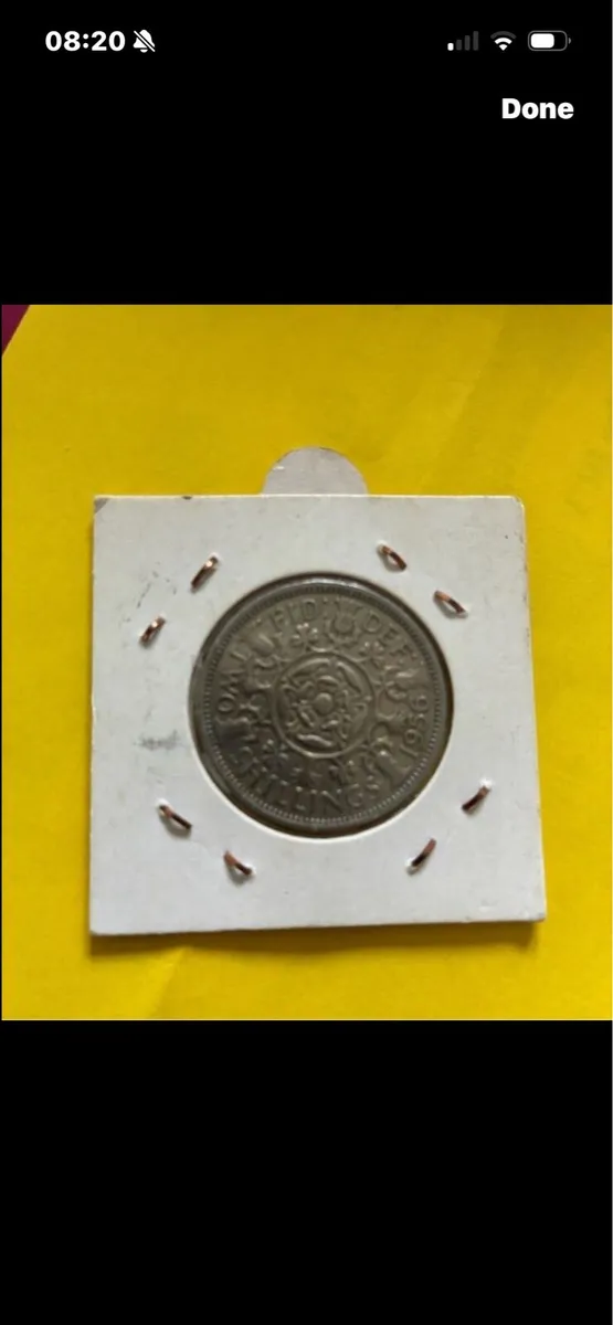 1956 UK Two Shilling - Image 2