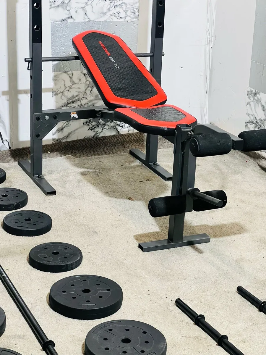 STURDY WEIGHT BENCH WEIGHTS BARBELL DUMBBELLS - Image 4