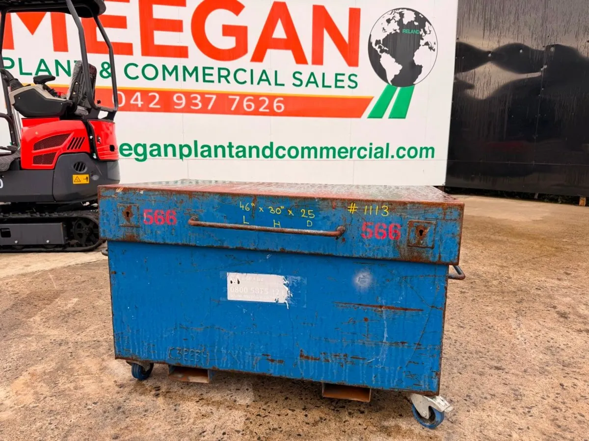 Heavy Duty Steel Site Storage Box / Tool Chest on - Image 1