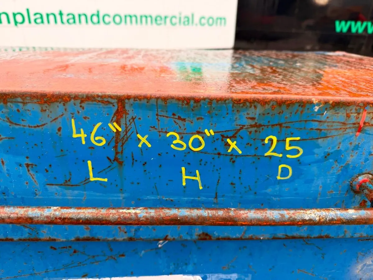 Heavy Duty Steel Site Storage Box / Tool Chest on - Image 3