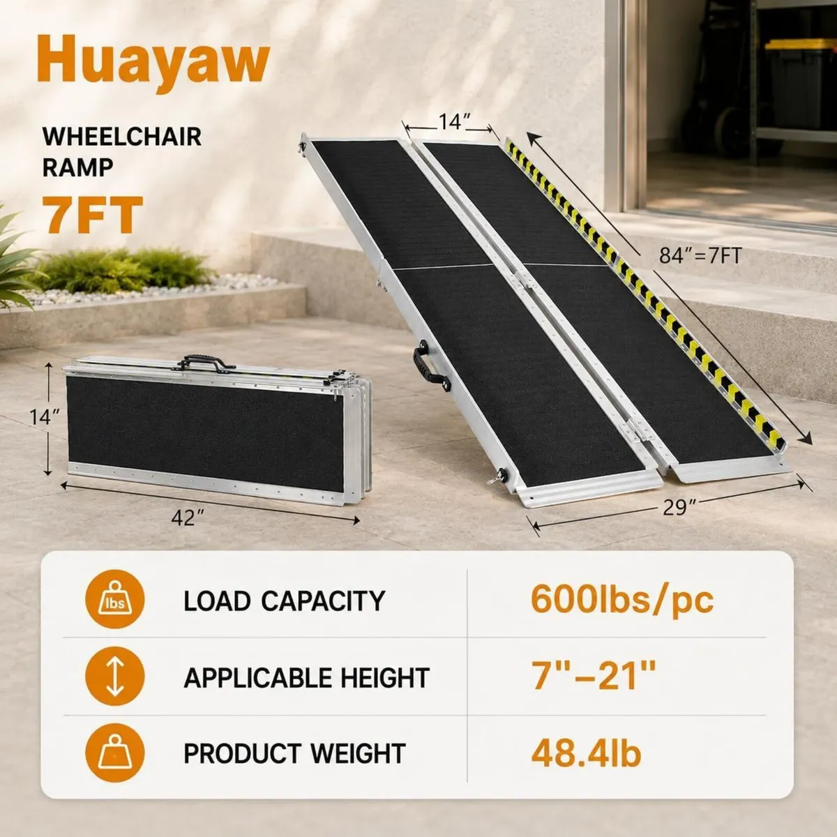 Ramp 7FT Aluminium Access for Home Doorways - Image 3